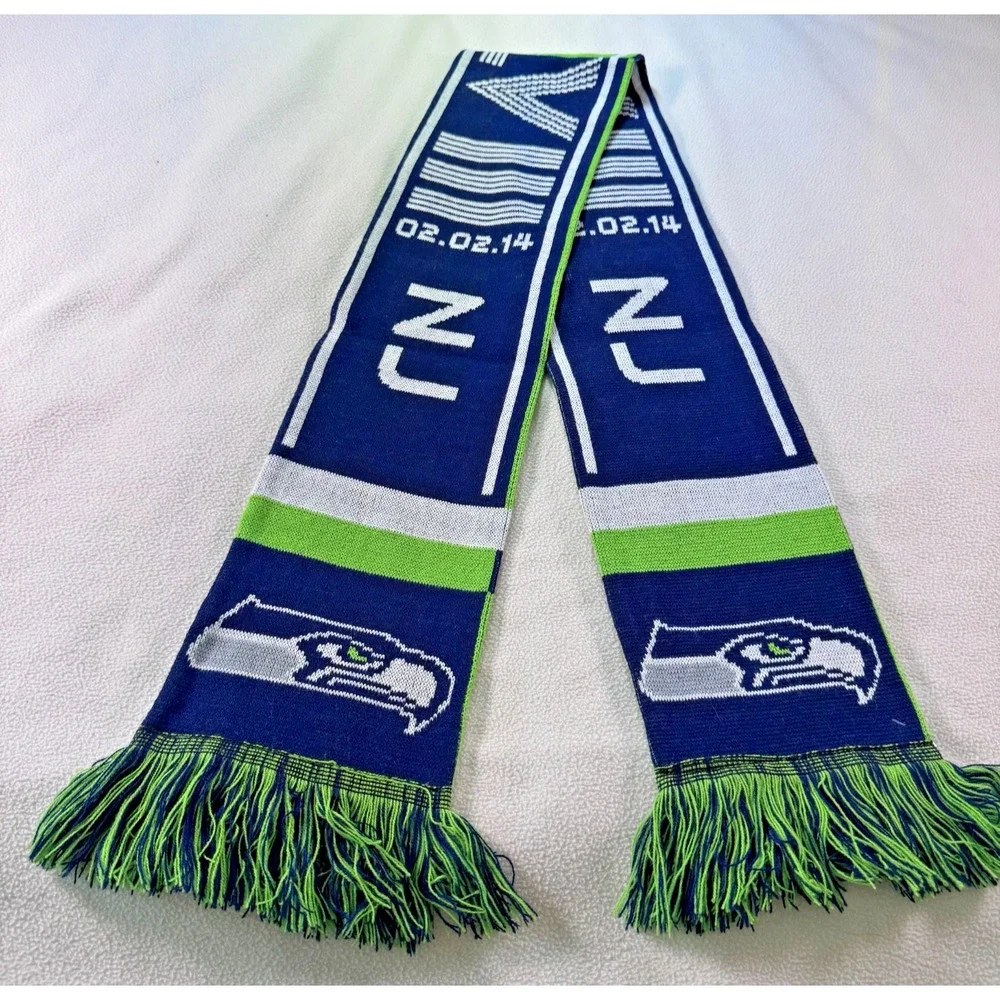 Seattle Seahawks NFL Super Bowl XLVIII(48) 2/2/2014 Scarf NWT